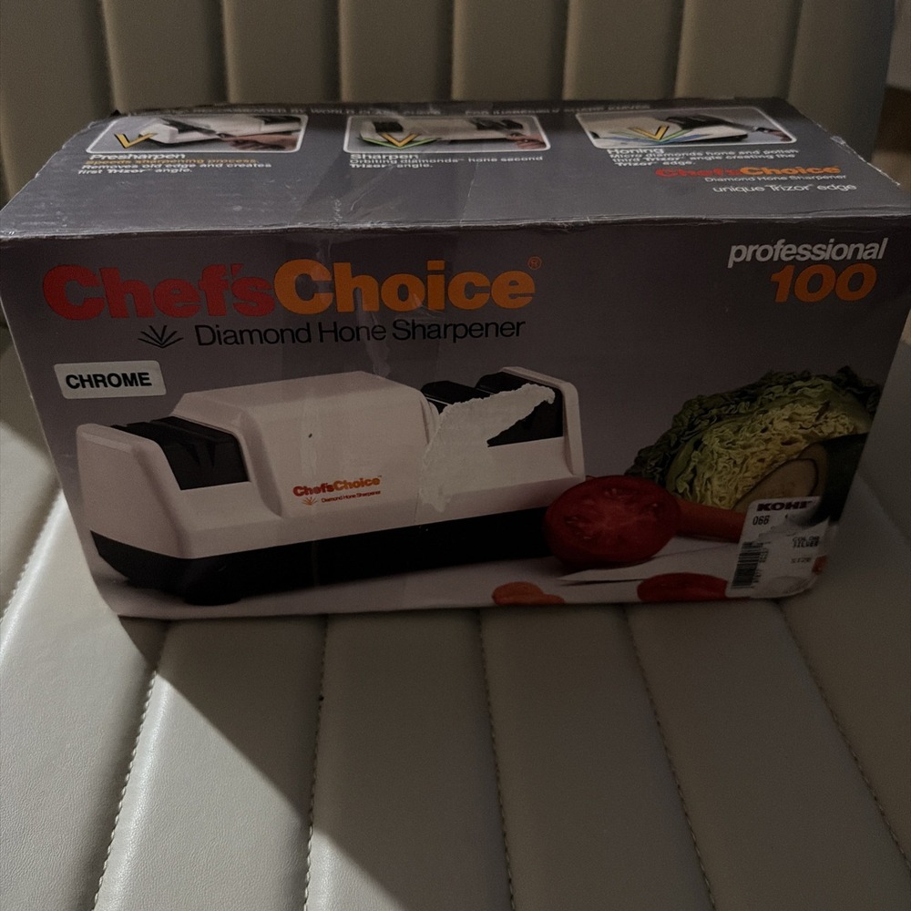 Chef's Choice Professional 100 Diamond Hone Sharpener- Special Chrome Edition